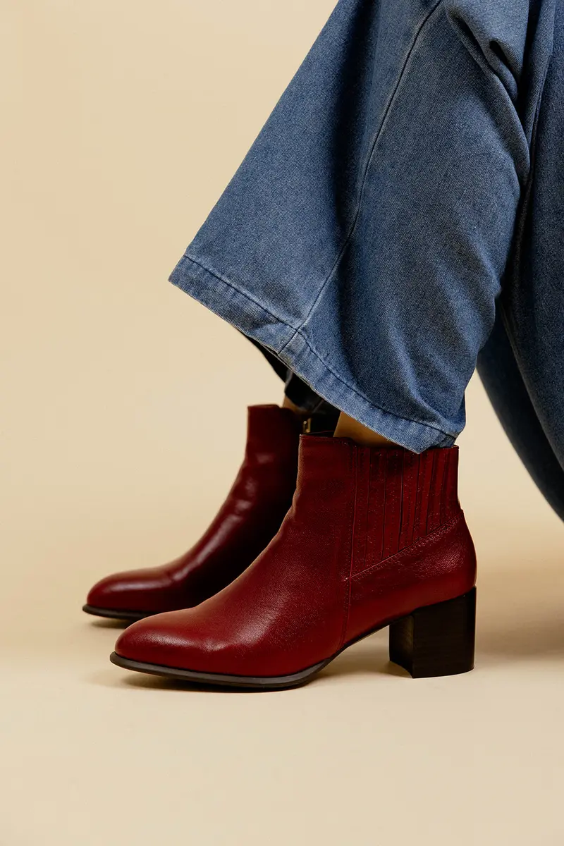 BOTTINES LYRIEL - BORDEAUX