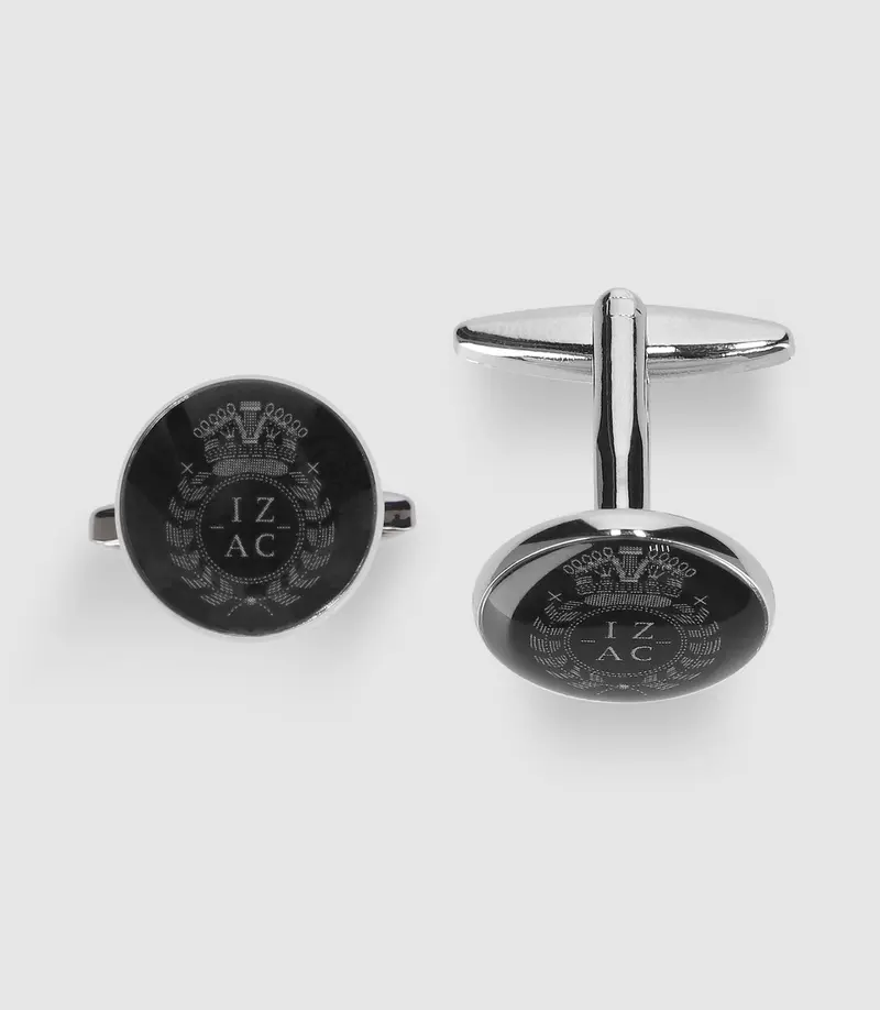 Boutons de manchette en métal noir HADEL