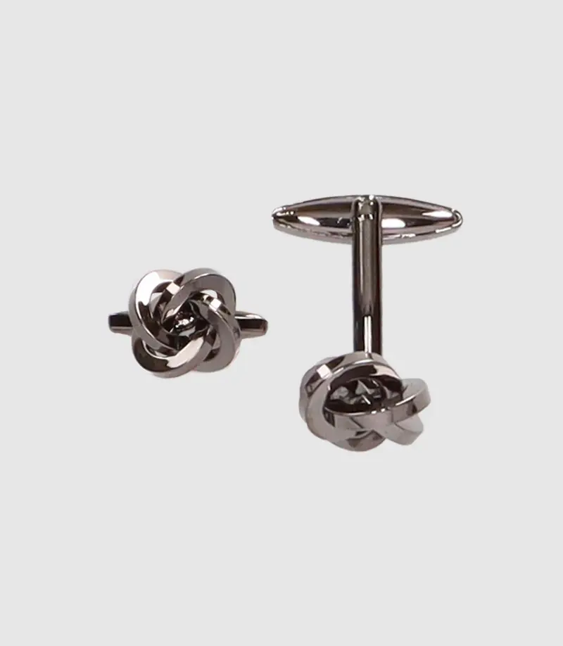 Boutons de manchette forme nœud