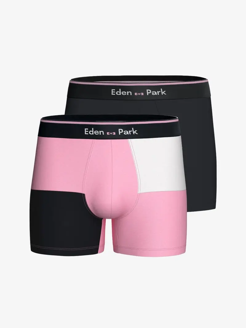 Boxers Eden Park roses en coton