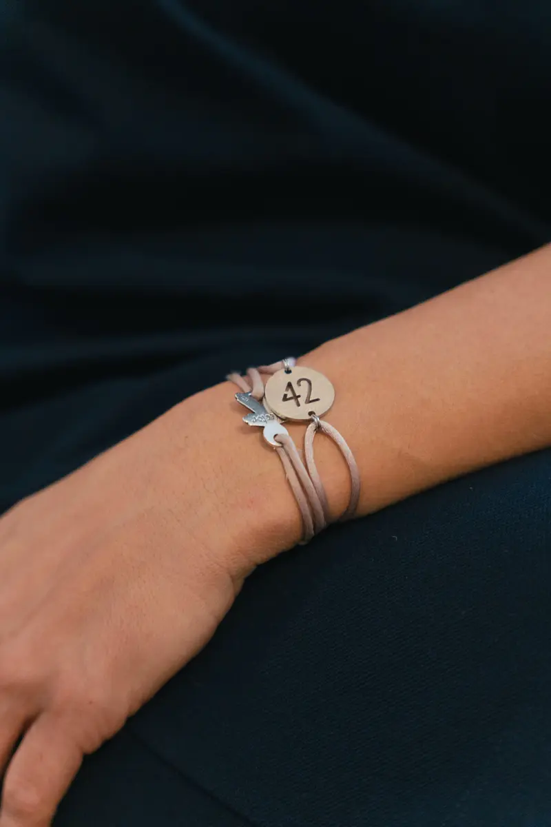 Bracelet 42 Inox Vieux Rose