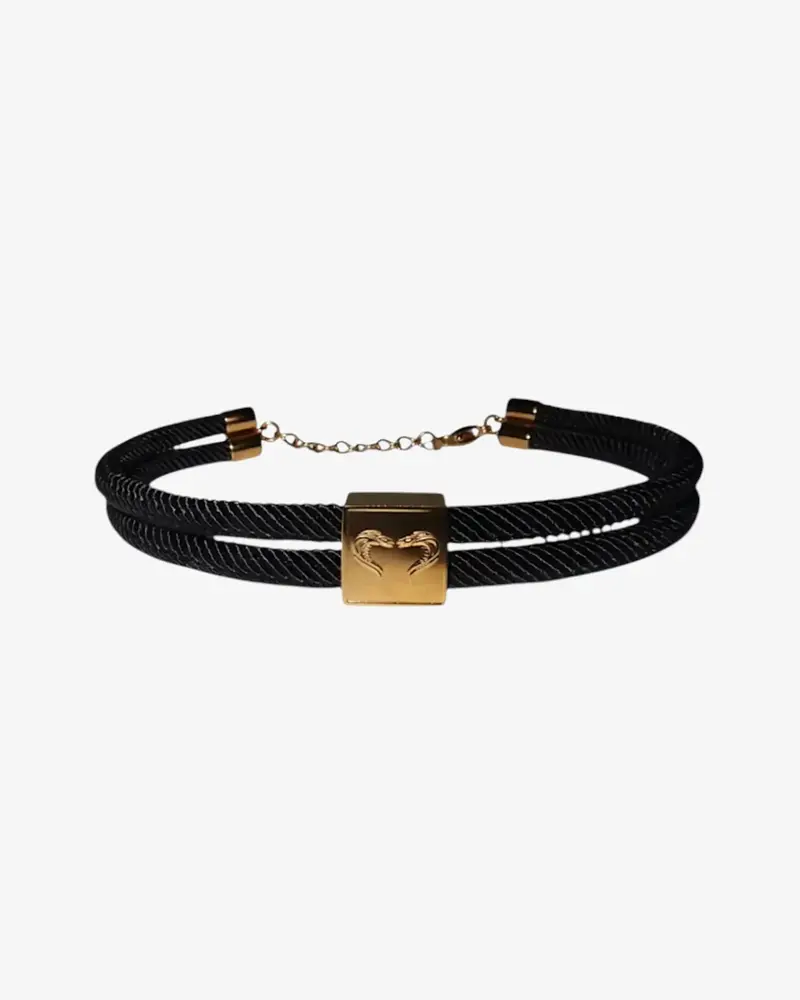BRACELET CORDE - DORÉ