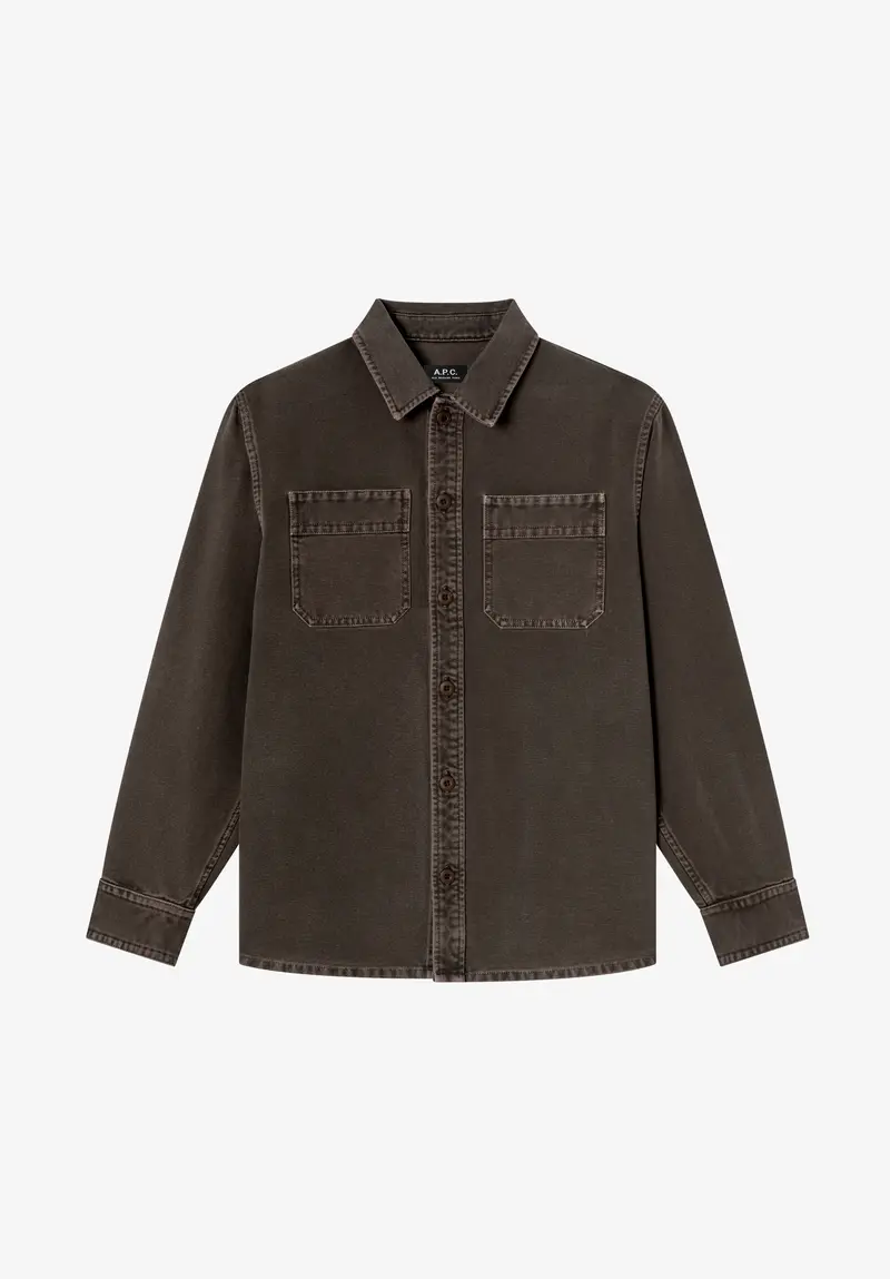 Braunes Workwear-Overshirt