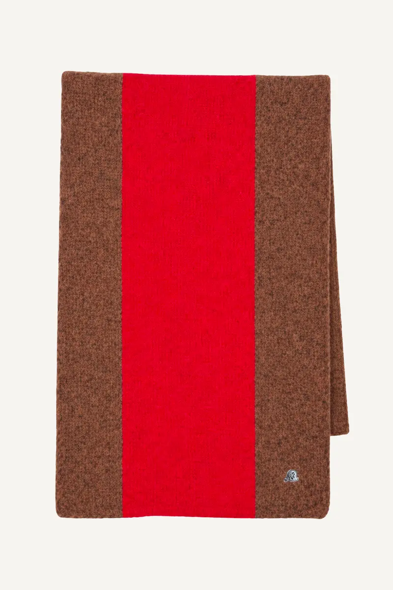 Brushed Wool-Blend Scarf