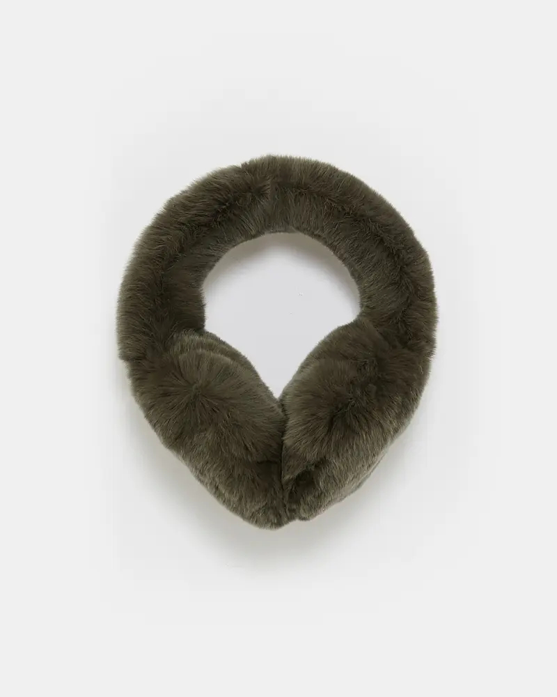 Cache-oreilles en fourrure de lapin rex