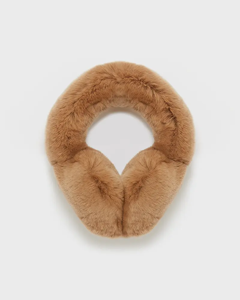 Cache-oreilles en fourrure de lapin rex
