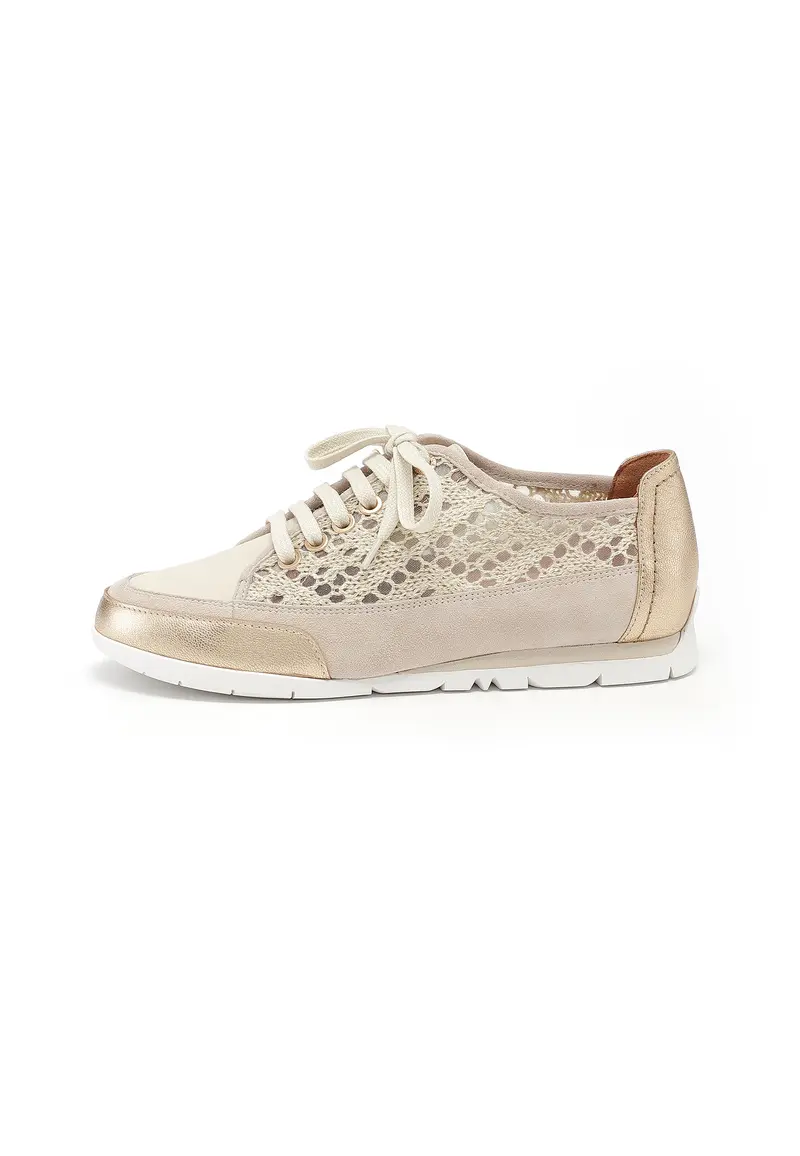CAMINO - Baskets Dentelle Chic & Confort Beige
