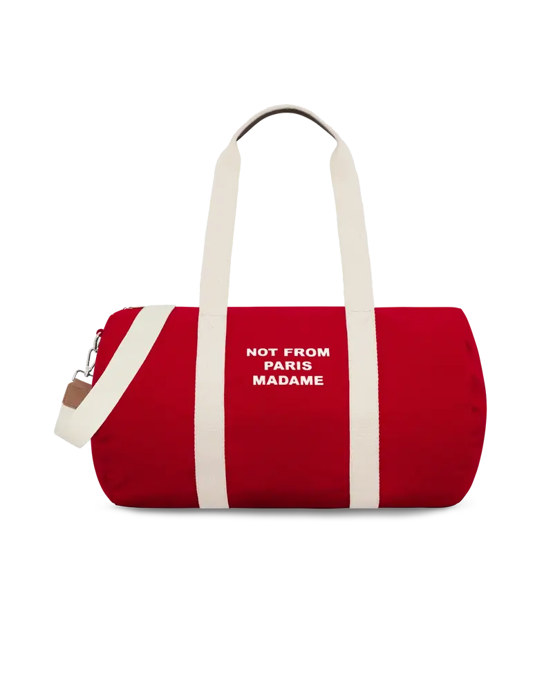 Canvas Slogan Gym Bag