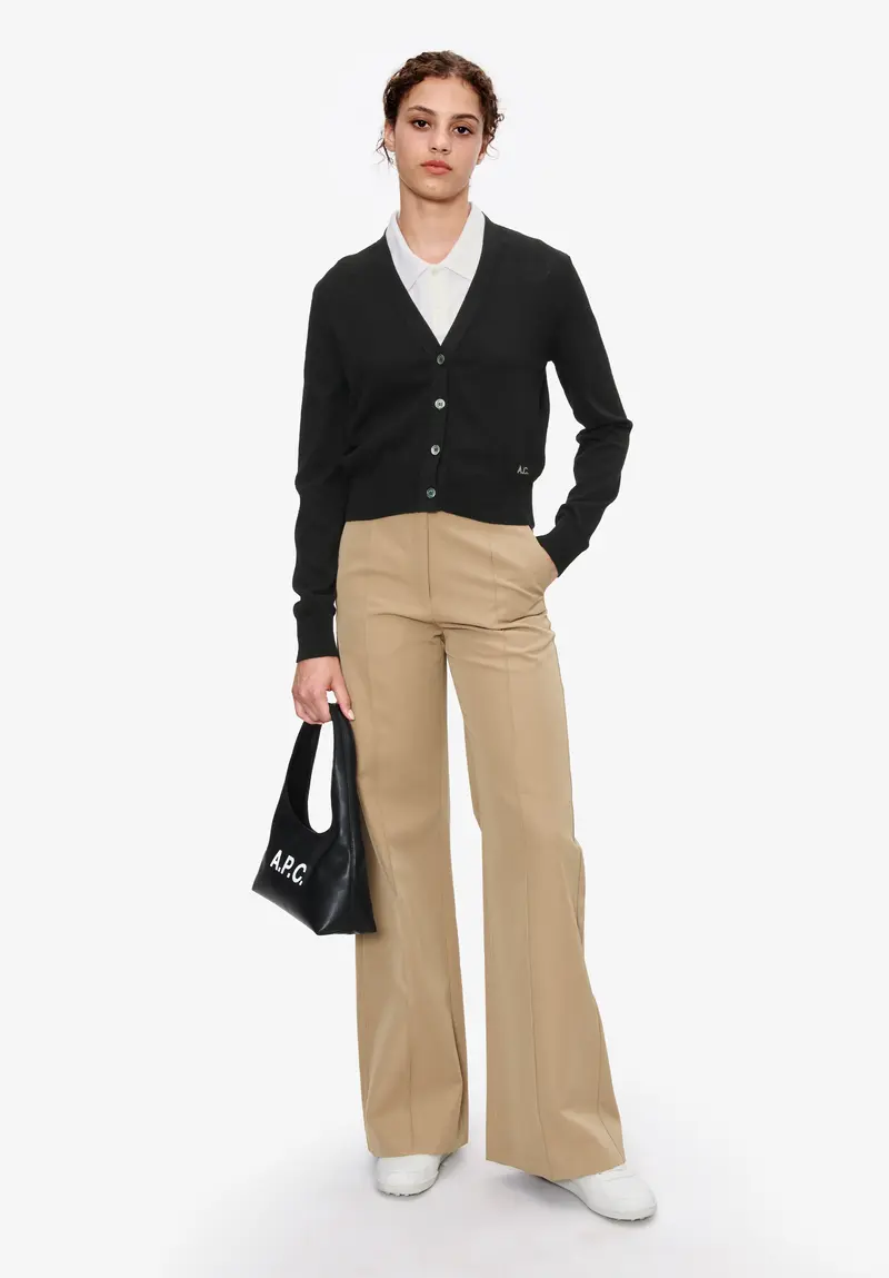 Cardigan mit tiefem V-Ausschnitt
