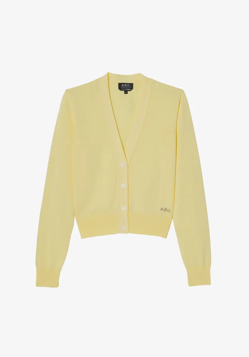 Cardigan mit tiefem V-Ausschnitt