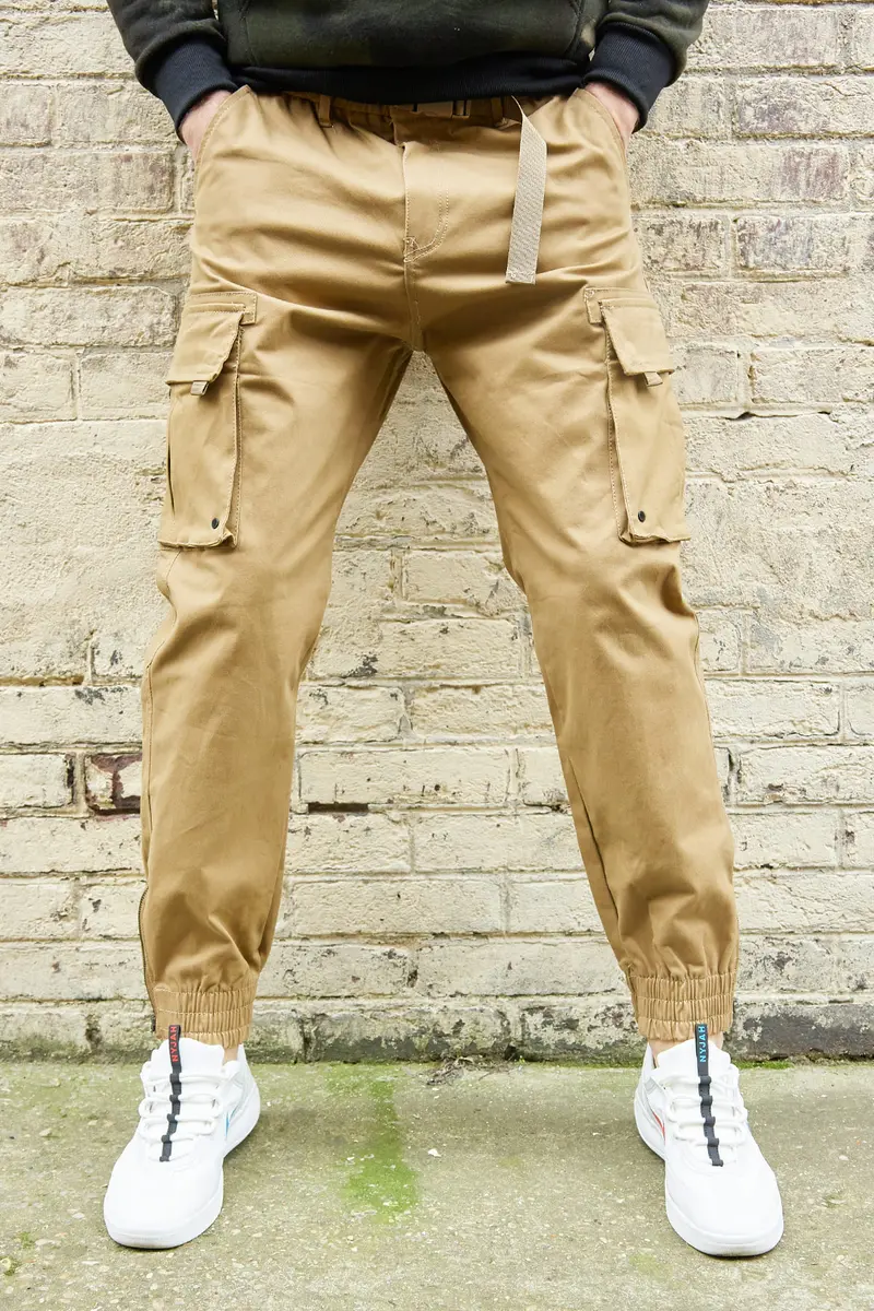 Cargo beige fashion homme