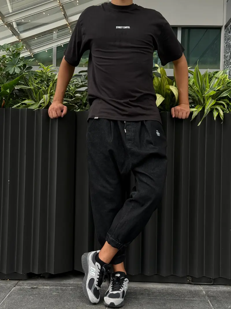 Cargo Jean Jazan - Black Intense
