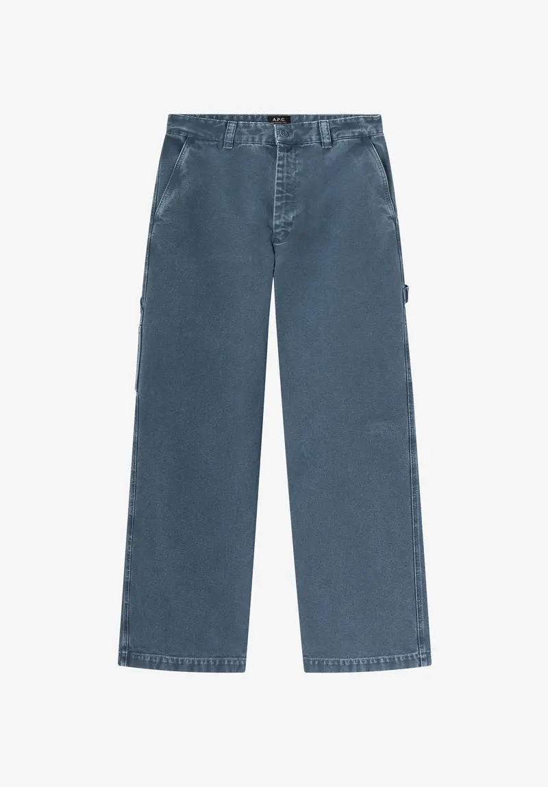 Carpenter-Hose aus blauem Canvas