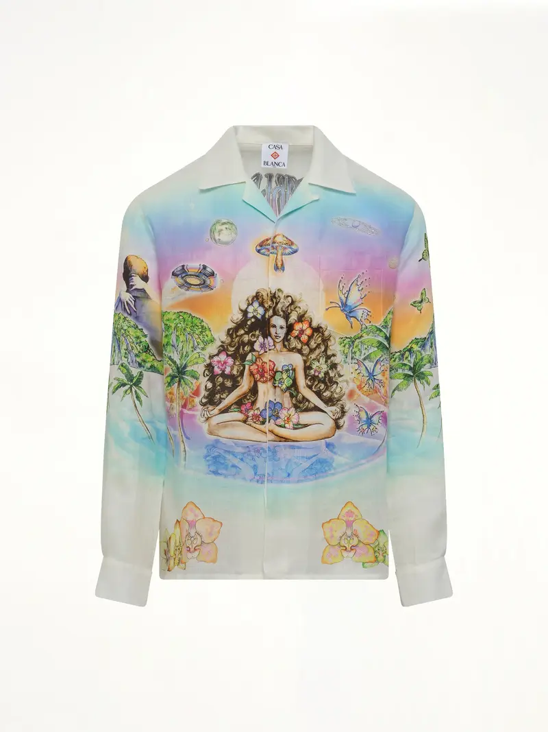 Casablanca Innersense/Innocence Cuban Collar LS Shirt