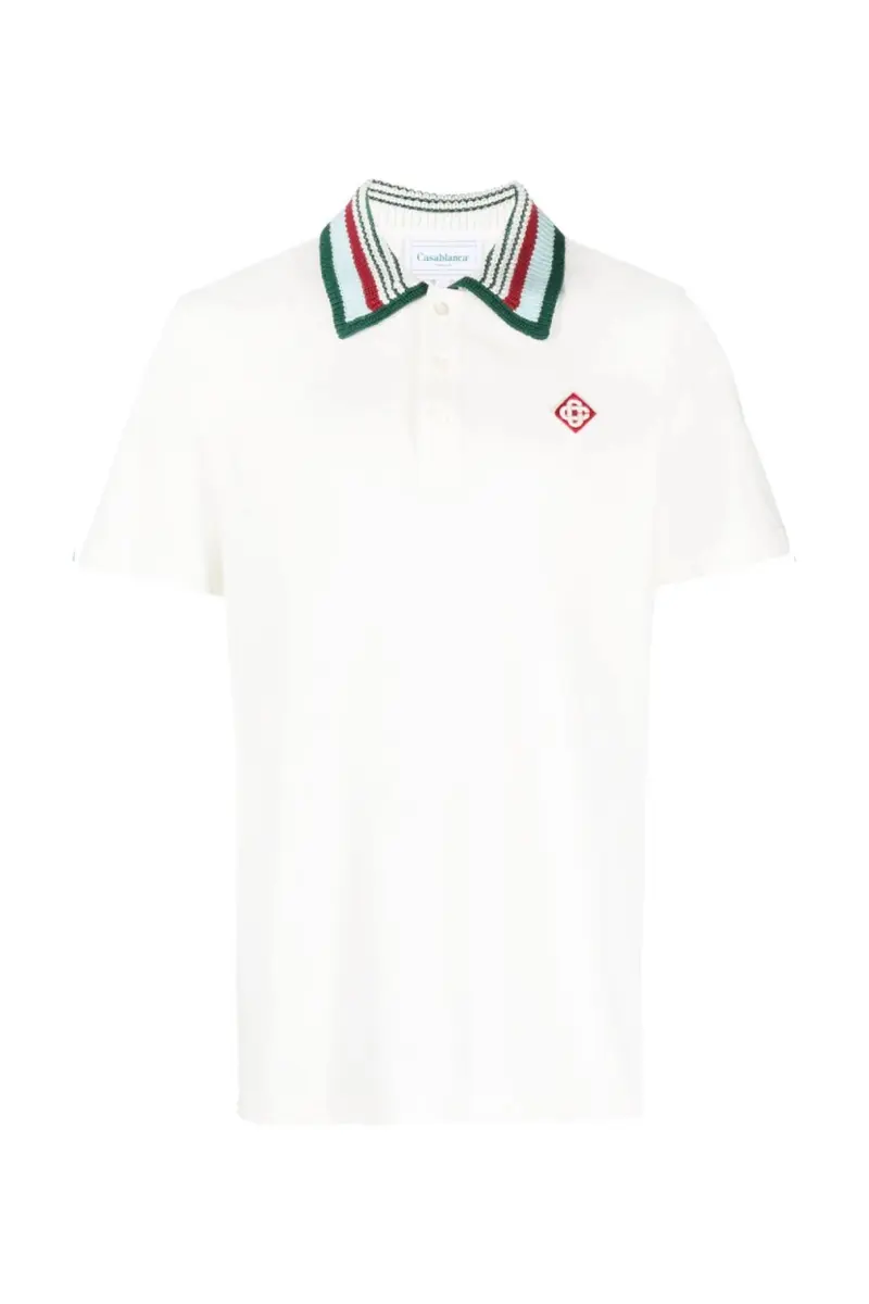 Casablanca Knit Collared Polo Shirt