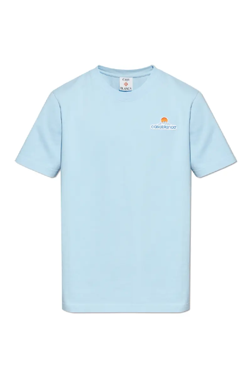 Casablanca Montagne t- shirt pale blue