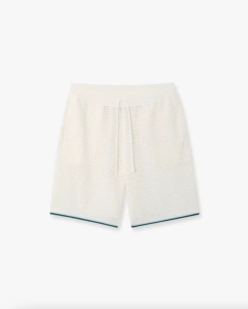 Casablanca Palm Tree Emblem Crochet Shorts