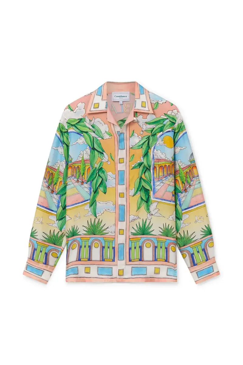 Casablanca Paysage Ideal Silk Shirt Multi