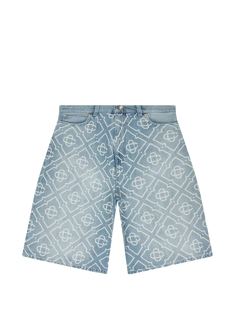 Casablanca Pearl Denim Shorts