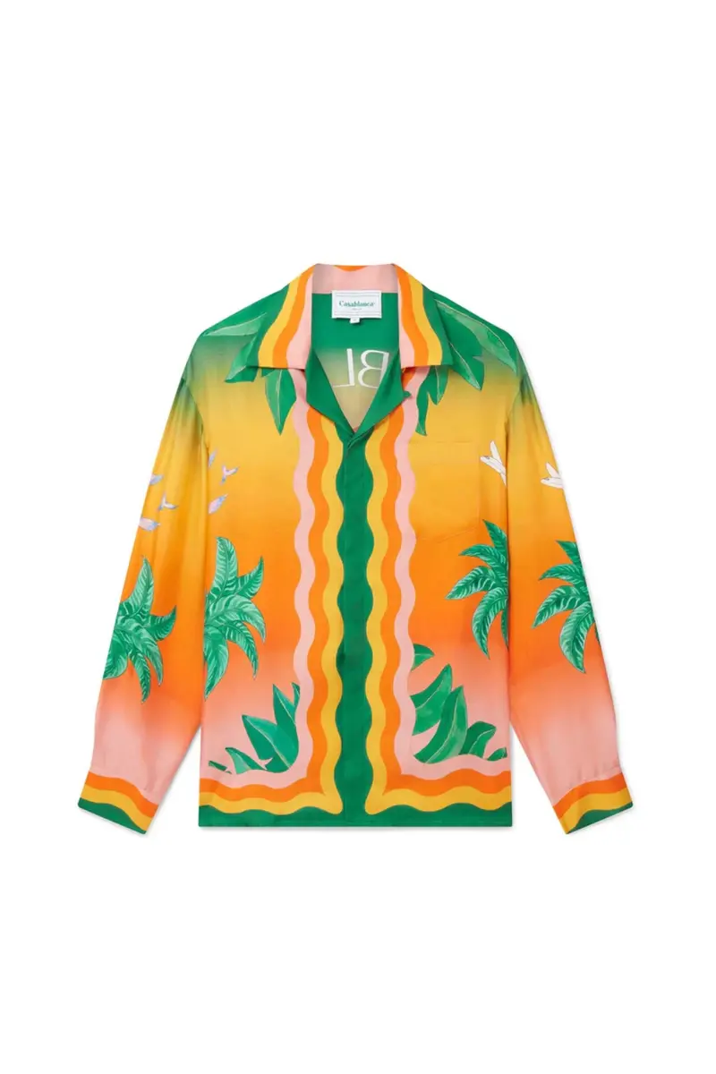 Casablanca Tennis Club En Fleur Long Sleeve Shirt