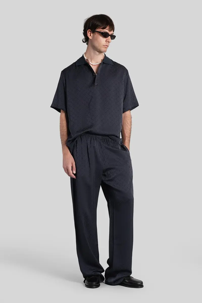 Casablanca viscose monogram trousers