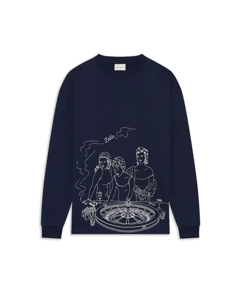 Casino Scene Longsleeve Printed Tee-Shirt