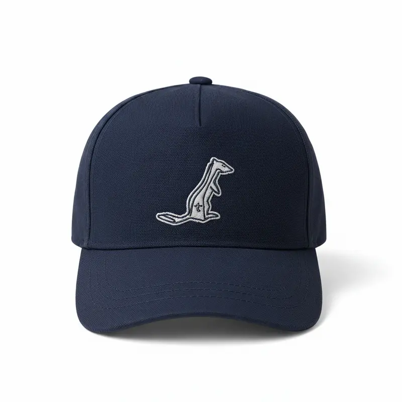 Casquette Baseball — Coton biologique, coupe ajustée (Bleue)