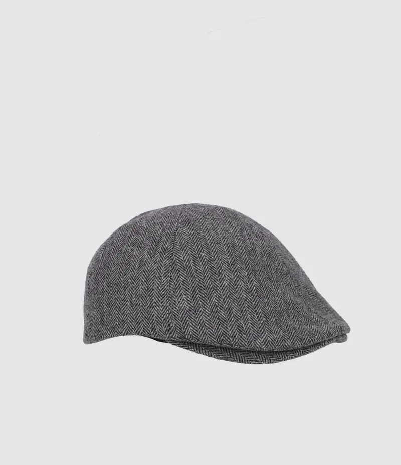 Casquette chevron grise