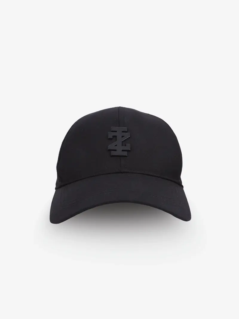 Casquette en tissu noire