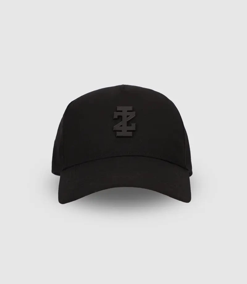 Casquette en tissu noire