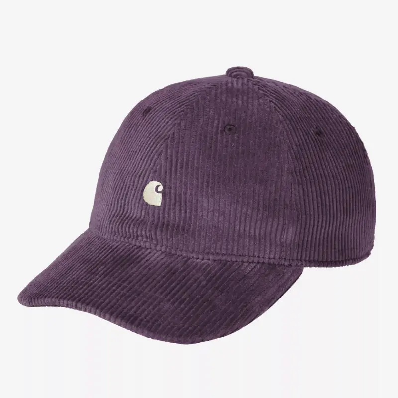 Casquette en velours côtelé fin Carhartt Wip cozy purple