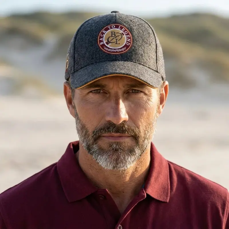 Casquette grise en feutrine