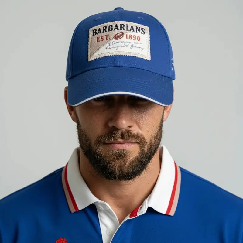 Casquette patch Barbarians bleu roi