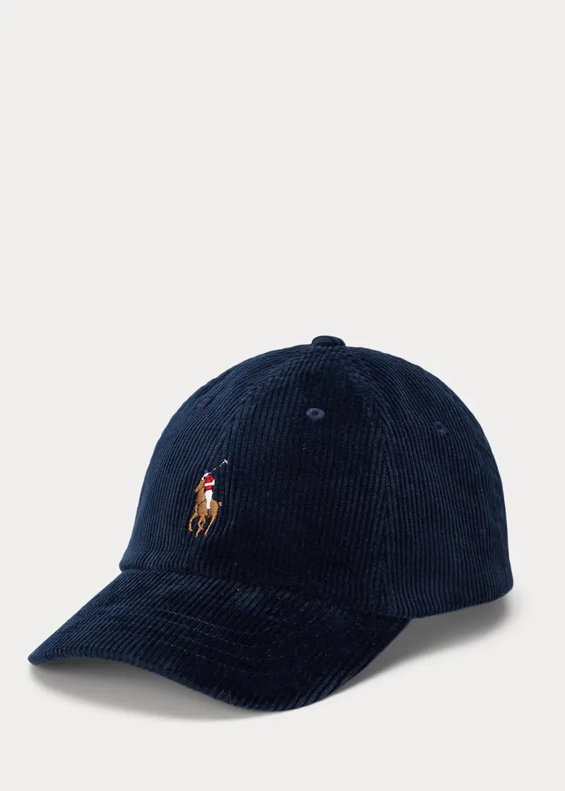 Casquette Ralph Lauren marine en velours