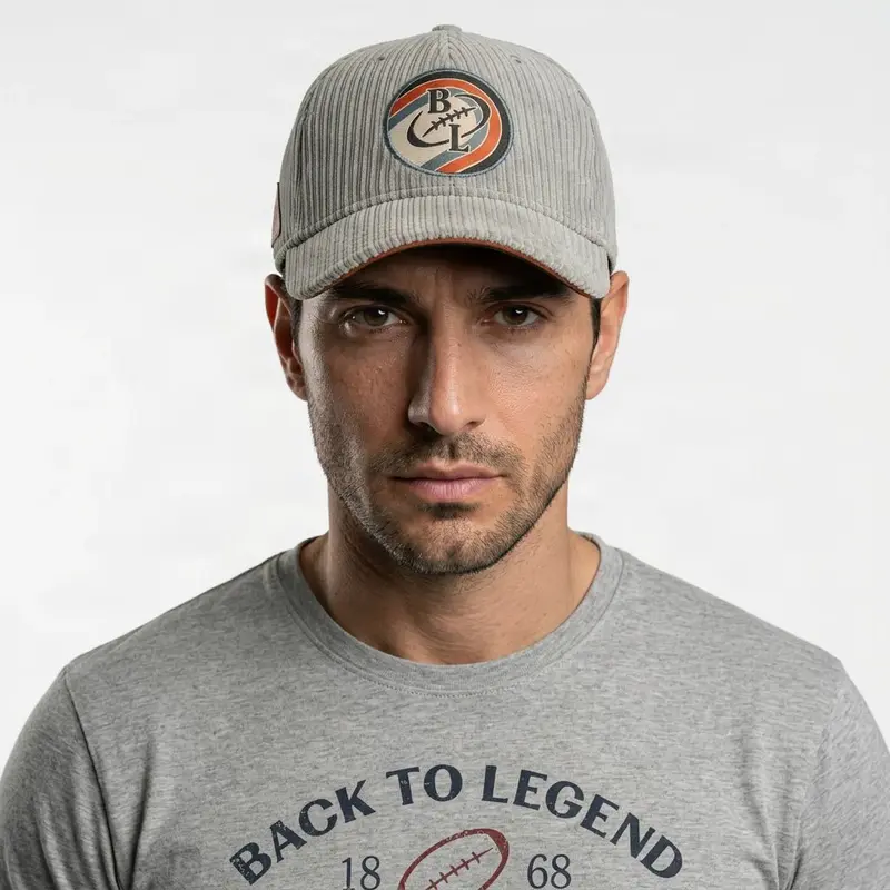 Casquette vert écume en velours