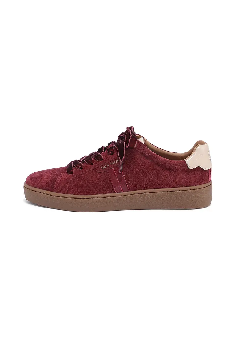 CASSY - Baskets Bordeaux et Lacets Velours