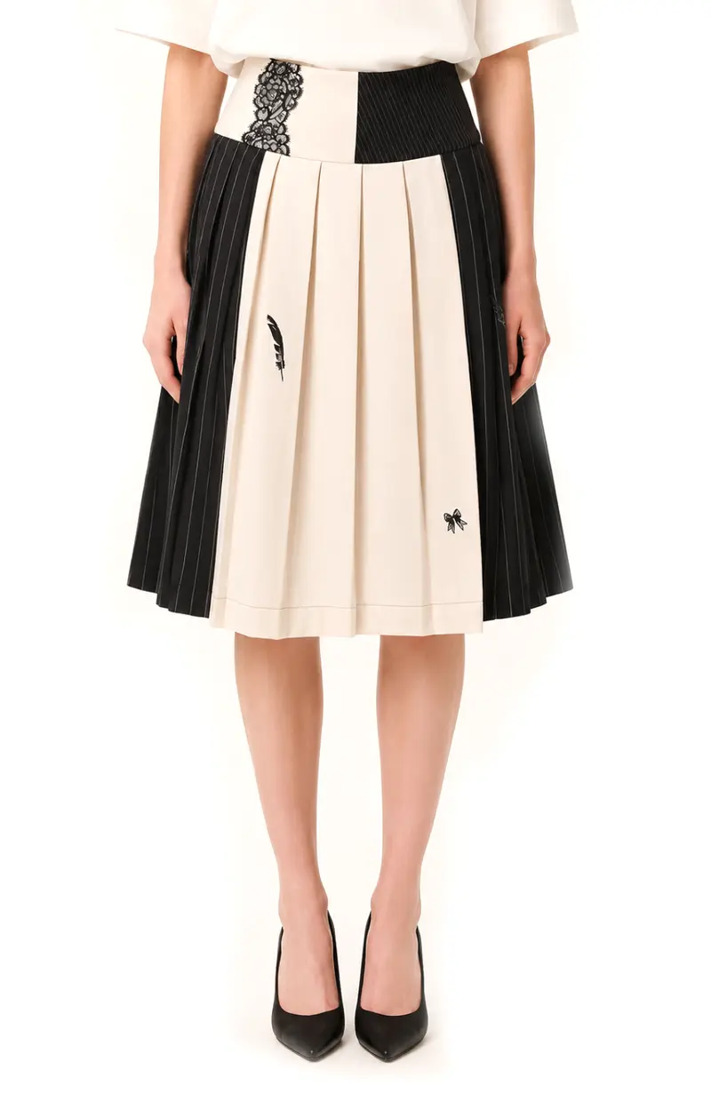 Castaneda Pleated Skirt
