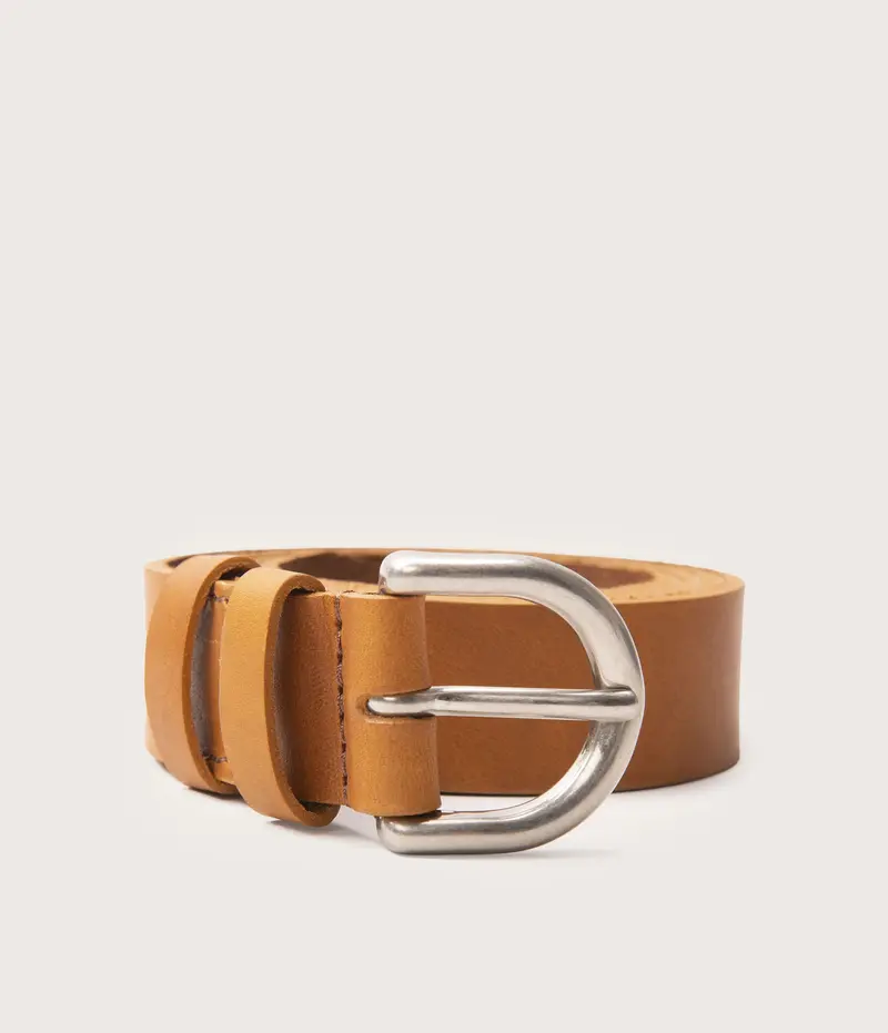 Ceinture 25mm naturel boucle argent