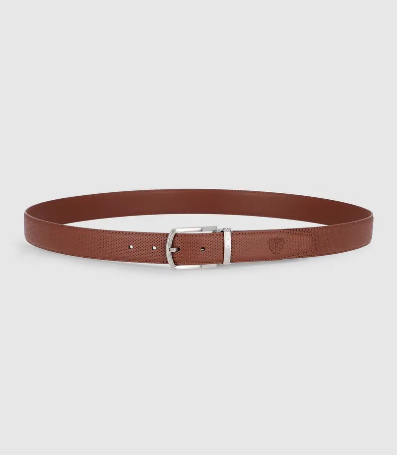 Ceinture 35mm en cuir marron NOA