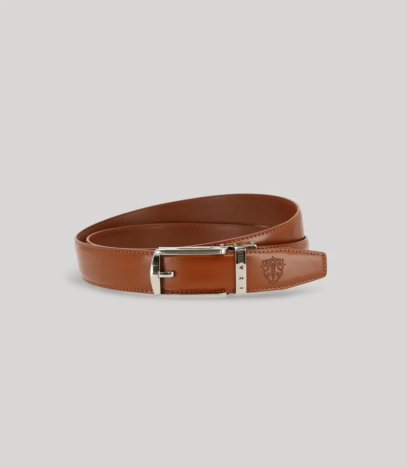 Ceinture à cliquet camel
