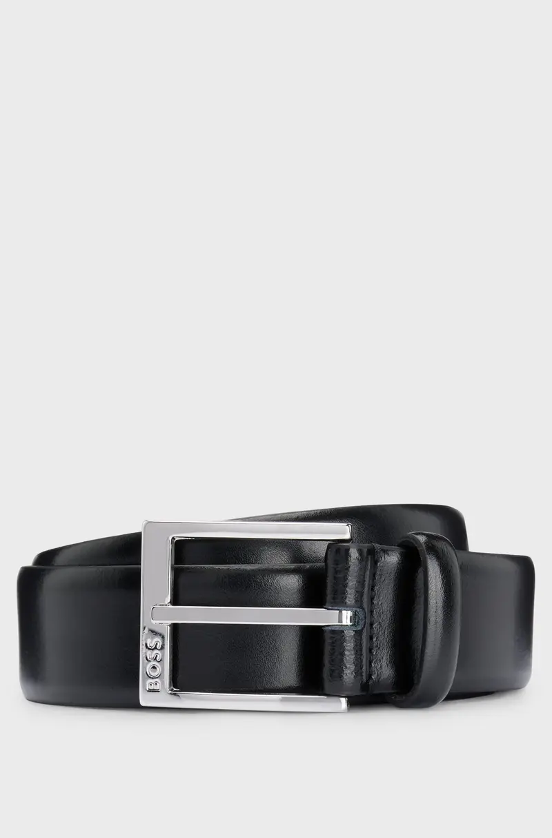 Ceinture BOSS noire en cuir