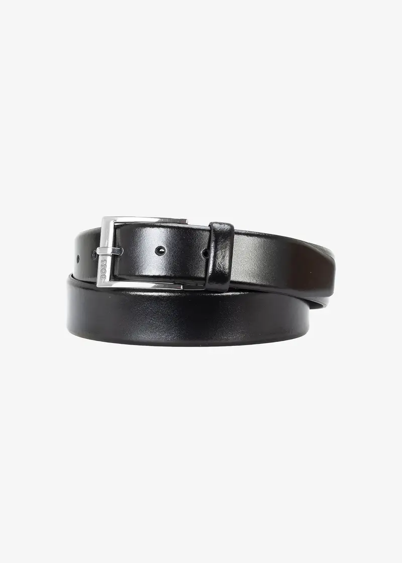 Ceinture BOSS noire en cuir