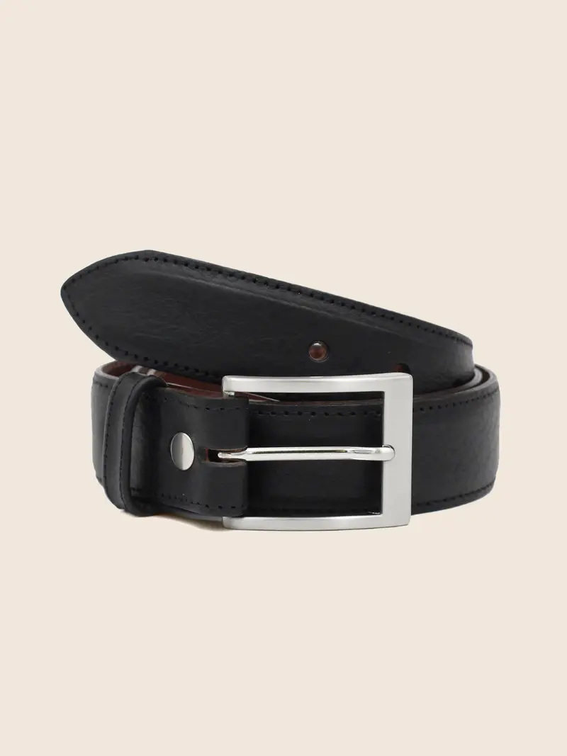 Ceinture classique cuir noir