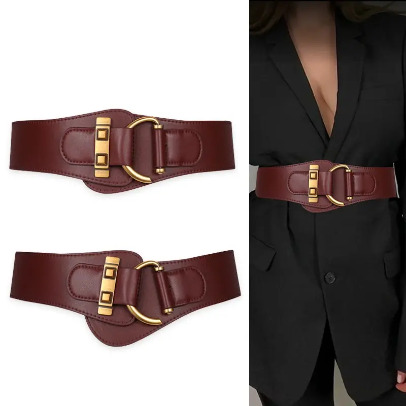 Ceinture Corset artificiel astique Noire pour Femme, Cummerbunds Commandés, Grande Robe, Haute Qualité, Luxe, Environnement, Designer