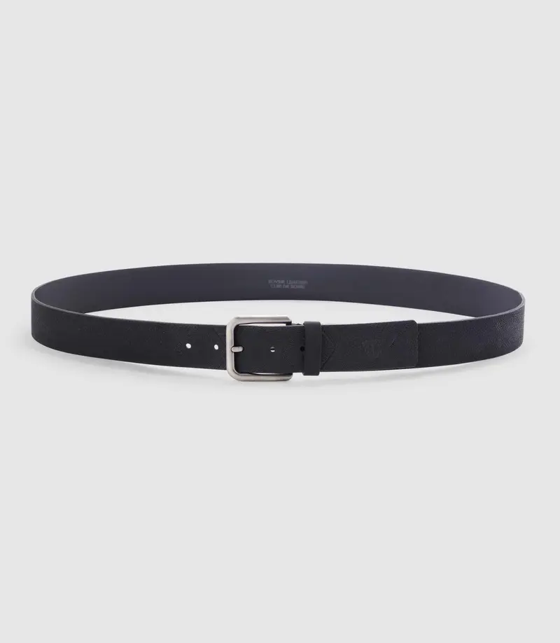 Ceinture en cuir 40mm noire "Nora"