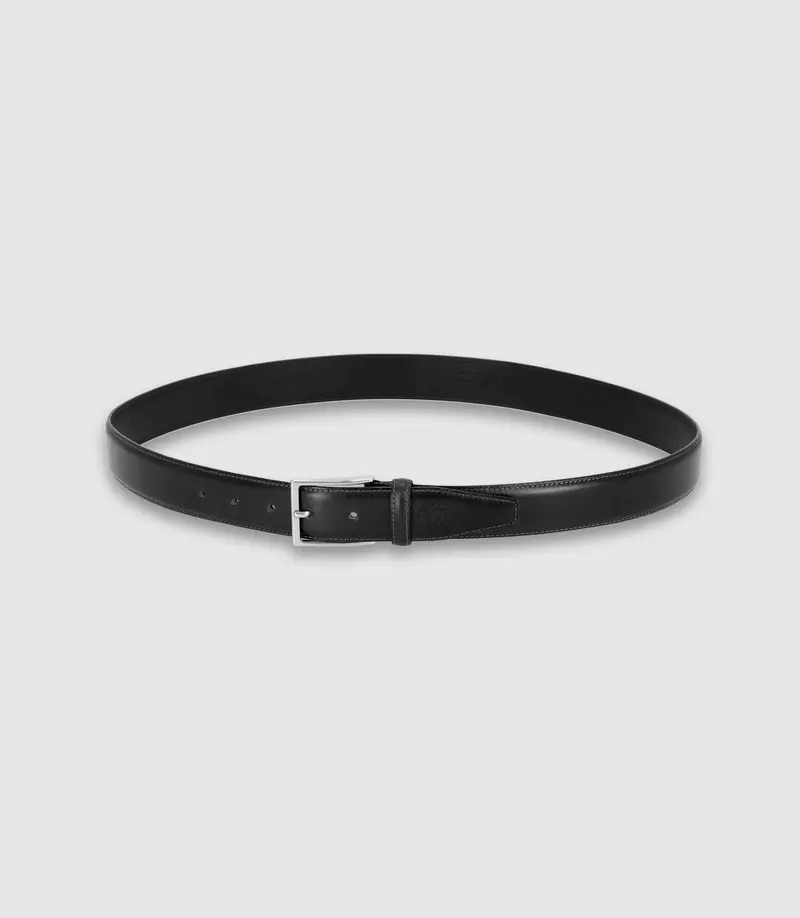 Ceinture en cuir patiné marron