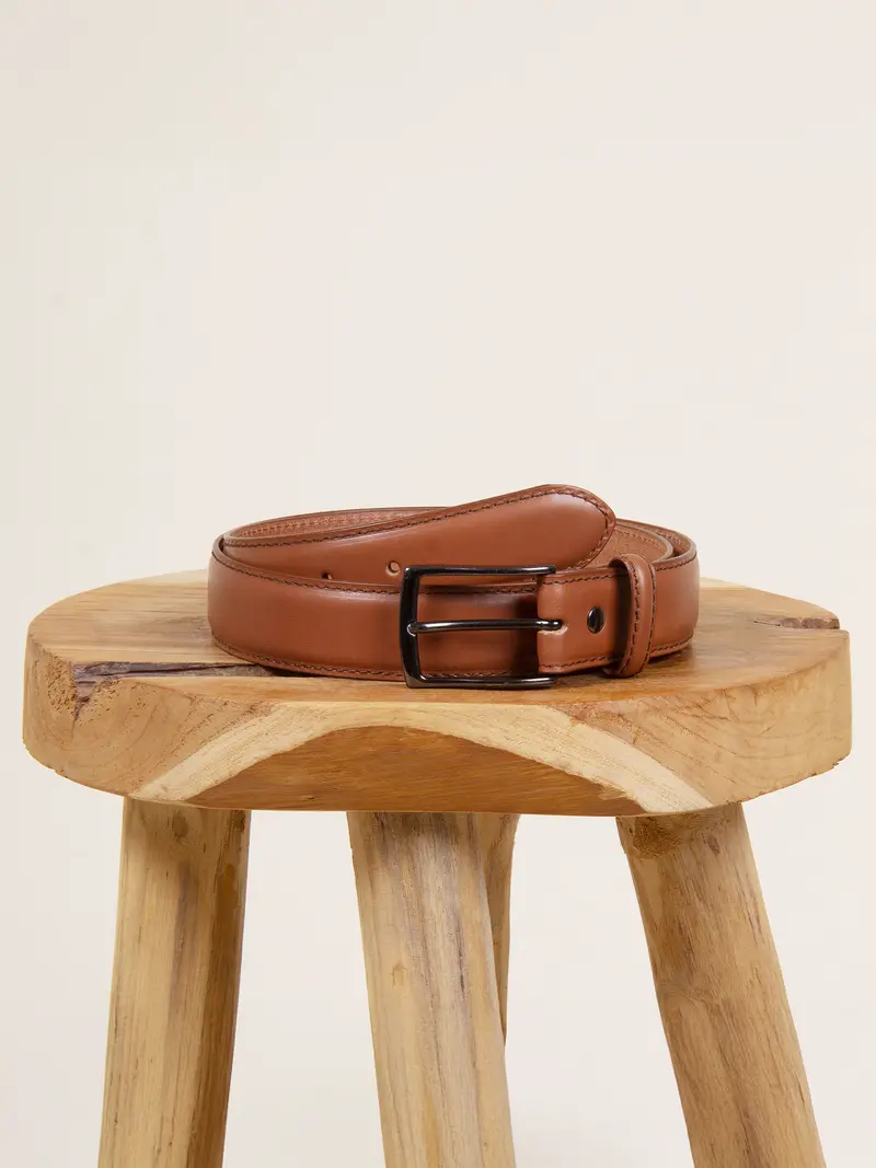 Ceinture Madrid cuir cognac