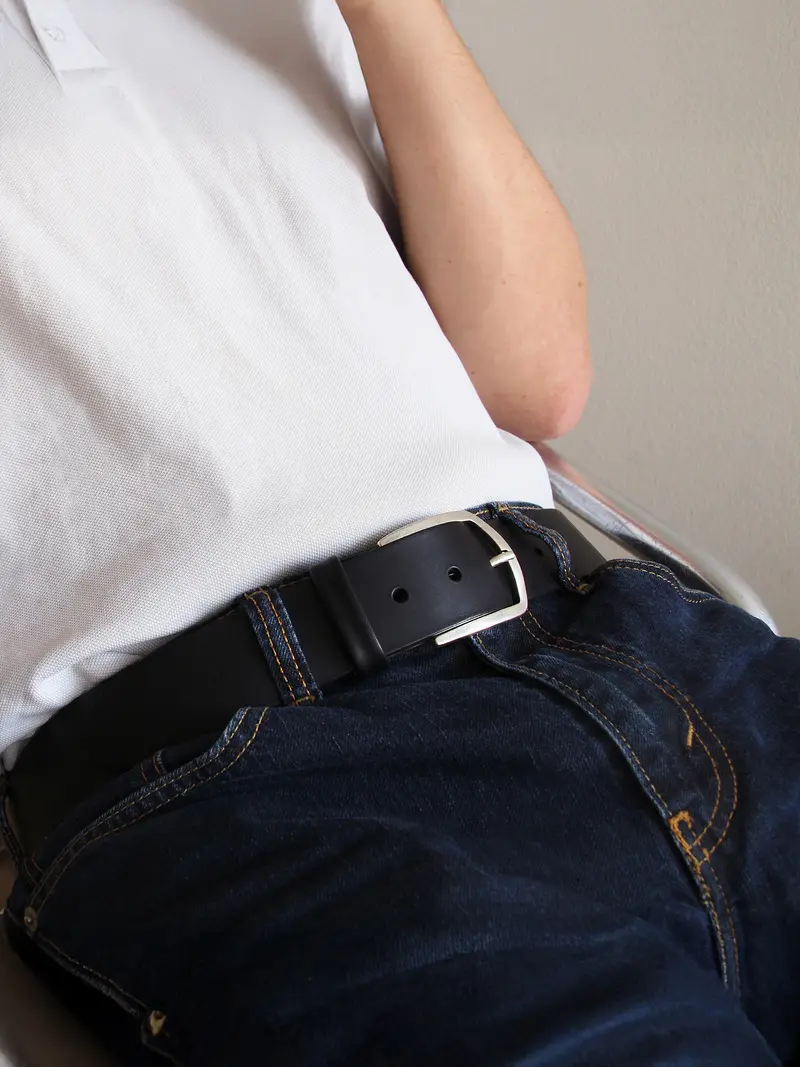 Ceinture Paris cuir noir