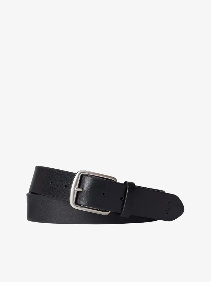 Ceinture Ralph Lauren noire en cuir