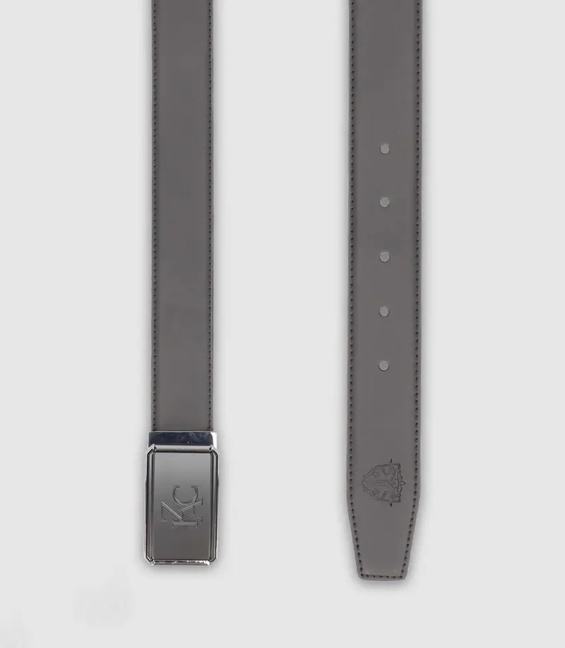 Ceinture réversible 35mm ajustable noire mate et noire CLUME